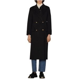[SOLD] SANDRO Mystere Double Breasted Long Coat Size 36